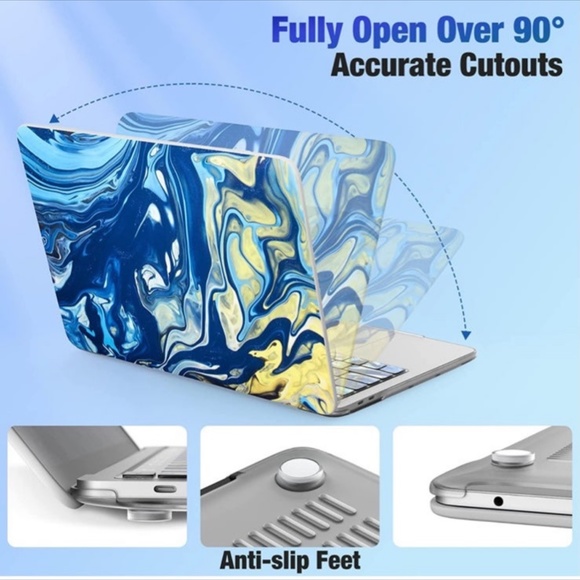 MoKo Case Compatible with MacBook Pro 13 inch 2022 2021 2020 Bundle - Picture 5 of 9